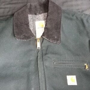 Vintage Carhartt J01 Detroit Blanket Lined Chore Work Coat Jacket Size 48
